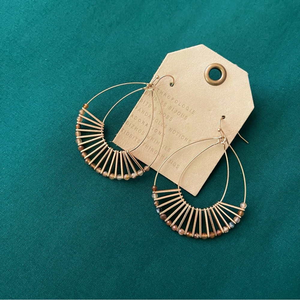 HTF Anthropologie Remy Drop Earrings - Picture 4 of 6